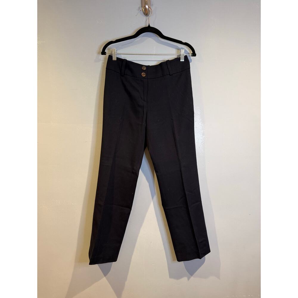 Talbots Petites Wool Blend Dress Pants Navy Blue Size 4P